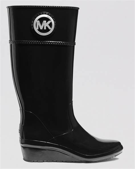 rain boots michael kors sale|Michael Kors wedge rain boots.